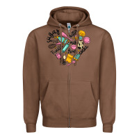 Chestnut vanilla eggs sugar cocoa and kitchen heart Zipper Hoodie - MaliasSmallBusiness