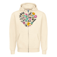 Sandshell vanilla eggs sugar cocoa and kitchen heart Zipper Hoodie - MaliasSmallBusiness