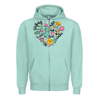 Seafoam vanilla eggs sugar cocoa and kitchen heart Zipper Hoodie - MaliasSmallBusiness