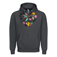 Smoke vanilla eggs sugar cocoa and kitchen heart Zipper Hoodie - MaliasSmallBusiness