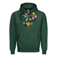 Sports Green vanilla eggs sugar cocoa and kitchen heart Zipper Hoodie - MaliasSmallBusiness