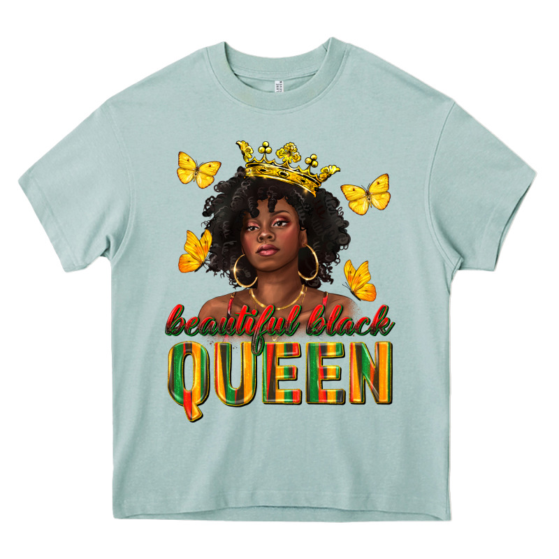 Beautiful Black Queen Heavy Core Tee by texasbilliewilder | Teevron