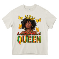 Cream beautiful black queen Heavy Core Tee - texasbilliewilder