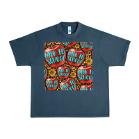 Midnight Navy back to school with apple seamless pattern Urban Heavy Tee - BundleAndBundleShop