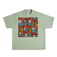 Oil Green back to school with apple seamless pattern Urban Heavy Tee - BundleAndBundleShop