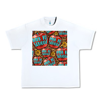 White back to school with apple seamless pattern Urban Heavy Tee - BundleAndBundleShop
