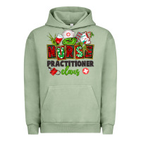 Pigment Oil Green nurse practitioner claus Urban Hoodie - CowGirlArtShop