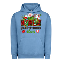 Pigment Pebble Blue nurse practitioner claus Urban Hoodie - CowGirlArtShop