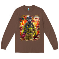 Chestnut Firefighter Fire And American Long Sleeve Tee - LillyAllenDesigns