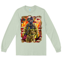 Matcha Firefighter Fire And American Long Sleeve Tee - LillyAllenDesigns