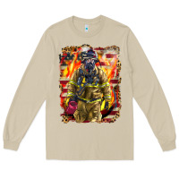 Mushroom Firefighter Fire And American Long Sleeve Tee - LillyAllenDesigns