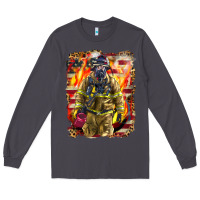Smoke Firefighter Fire And American Long Sleeve Tee - LillyAllenDesigns