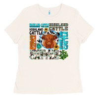 Bone highland cattle Ladies Tee - texasbilliewilder