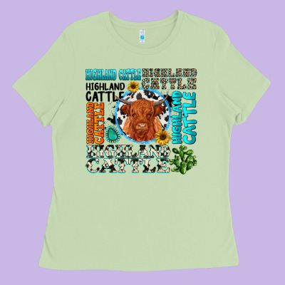 Ladies Tee highland cattle