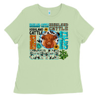 Matcha highland cattle Ladies Tee - texasbilliewilder