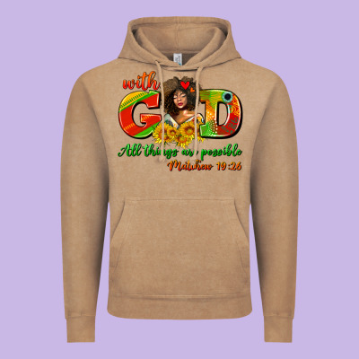 With God All Things Are Possible Juneteenth Vintage Hoodie Designed By Adodesignshop