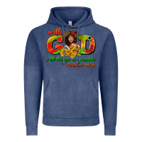 Vintage Denim with god all things are possible juneteenth Vintage Hoodie - AdoDesignShop