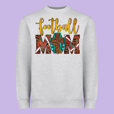 Football Mom Heavyweight Sweatshirt Designed By Jahusdesignshop