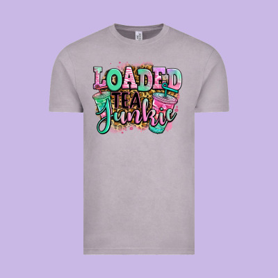Loaded Tea Junkie Vintage Tee Designed By Jasminsmagicworld