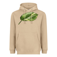Mushroom Golden Pothos Leaf Heavyweight Hoodie - LillyAllenDesigns