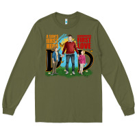 Army Green a sons first hero a daughters first love Long Sleeve Tee - JahusDesignShop