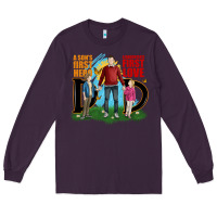 Plum a sons first hero a daughters first love Long Sleeve Tee - JahusDesignShop