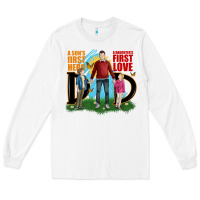 White a sons first hero a daughters first love Long Sleeve Tee - JahusDesignShop