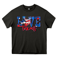 Asphalt love texas map Heavy Core Tee - Zillion Design Studio