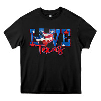 Black love texas map Heavy Core Tee - Zillion Design Studio