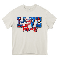 Love Texas Map Heavy Core Tee | Teevron