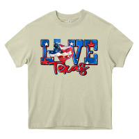 Mossy love texas map Heavy Core Tee - Zillion Design Studio