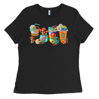 Black hippie coffee cups Ladies Tee - texasbilliewilder