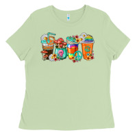 Matcha hippie coffee cups Ladies Tee - texasbilliewilder