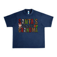 Navy santa's favorite grandma Urban Heavy Tee - Jasminsmagicworld