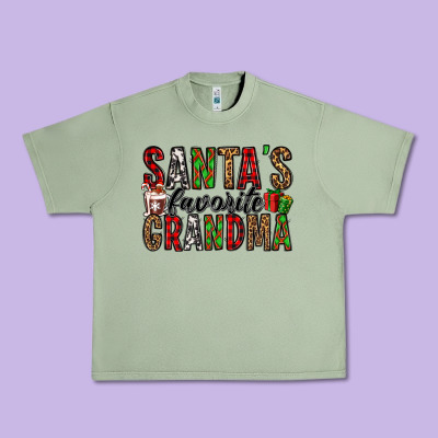 Santa's Favorite Grandma Urban Heavy Tee Designed By Jasminsmagicworld
