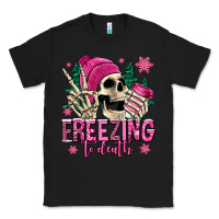 Black freezing to death winter skull Classic Tee - Jasminsmagicworld