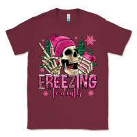 Burgundy freezing to death winter skull Classic Tee - Jasminsmagicworld