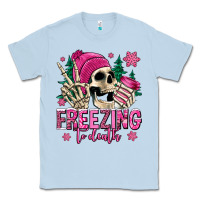 Dusty Blue freezing to death winter skull Classic Tee - Jasminsmagicworld