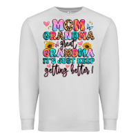 Dove Grey mom grandma great grandma it's just keeps getting Premium Sweatshirt - Artiststas