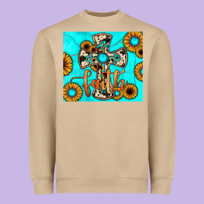 Cross Tumbler Heavyweight Sweatshirt Designed By Jahusdesignshop