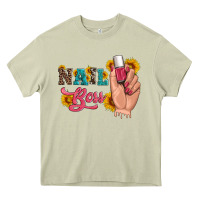 Mossy western sunflowers nail boss Heavy Core Tee - Artiststas