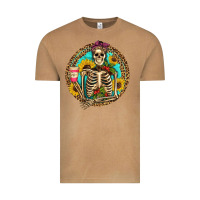 Vintage Camel western skeleton coffee sunflowers Vintage Tee - Artiststas