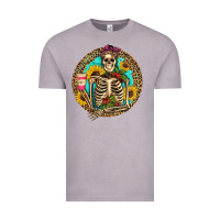 Western Skeleton Coffee Sunflowers Vintage Tee | Teevron