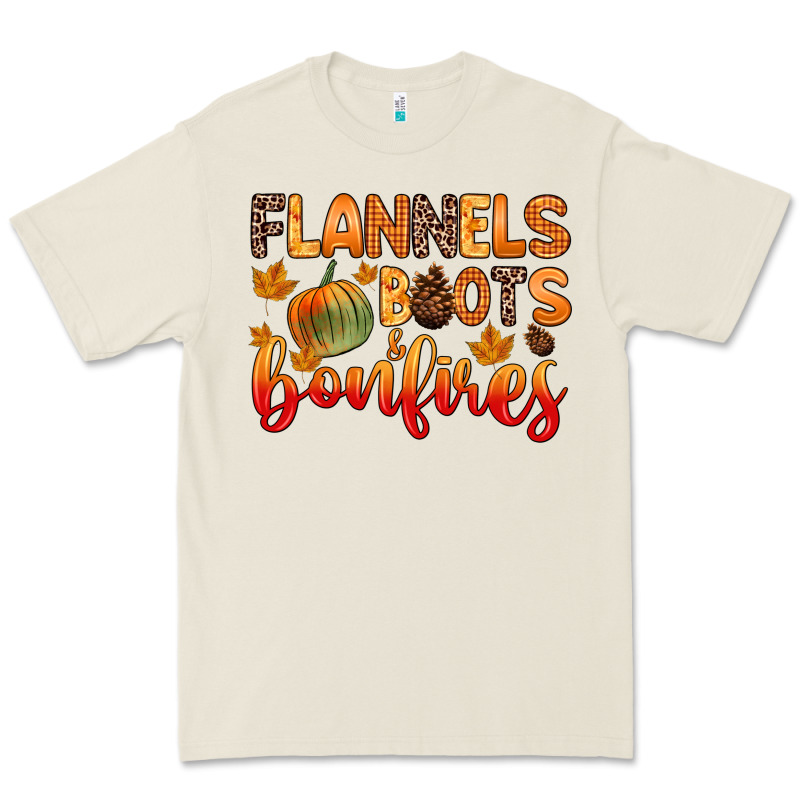 Flannels Boots And Bonfires Premium Tee by Zillion Design Studio | Teevron
