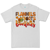 Dove Grey flannels boots and bonfires Premium Tee - Zillion Design Studio