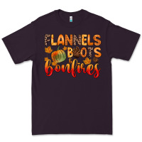 Plum flannels boots and bonfires Premium Tee - Zillion Design Studio