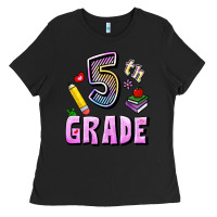 Black Fifth Grade Ladies Tee - RanaPortraitStore