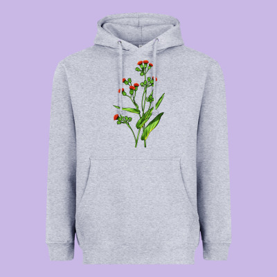 Tassel Flower Illustrations Heavyweight Hoodie Designed By Lillyallendesigns