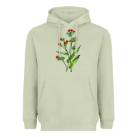 Matcha Tassel Flower Illustrations Heavyweight Hoodie - LillyAllenDesigns