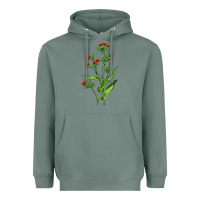 Sage Tassel Flower Illustrations Heavyweight Hoodie - LillyAllenDesigns